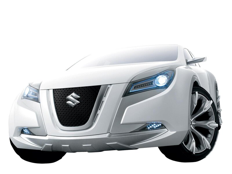 white suzuki concept car