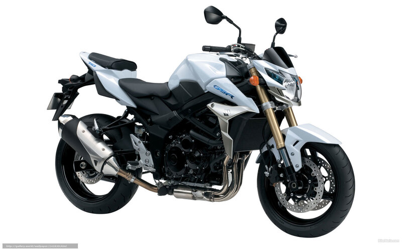 White Suzuki GSX-R motorcycle