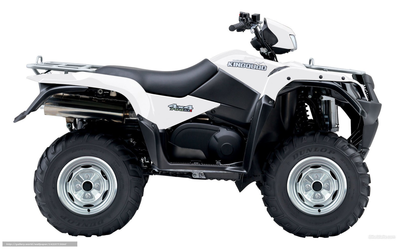 White Suzuki KingQuad ATV