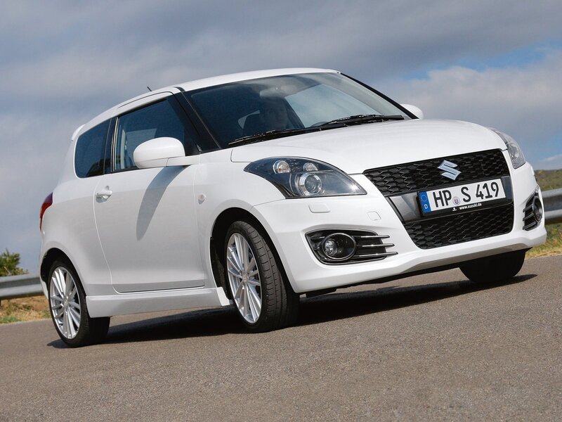 white suzuki swift car