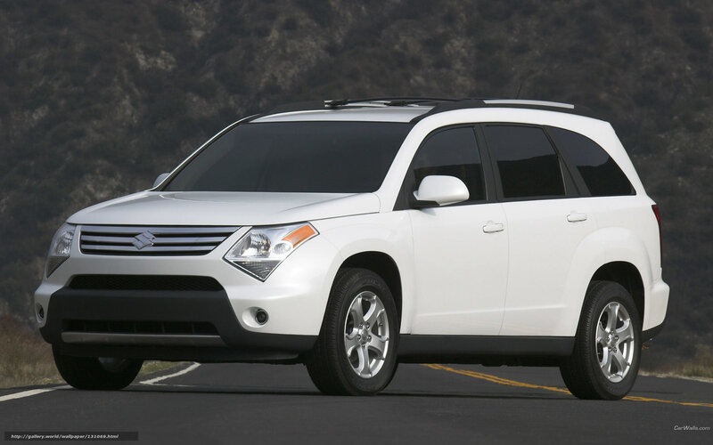 White Suzuki SX4 on a road