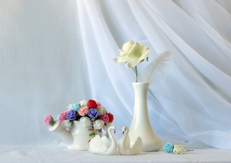 White Swan Figurines