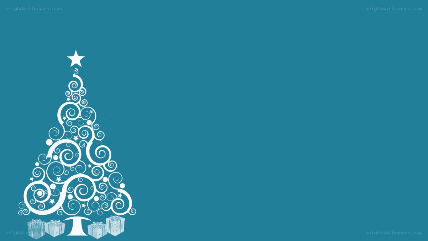 white swirl christmas tree