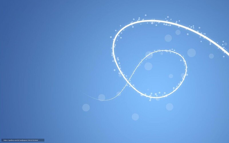 White Swirl on Blue