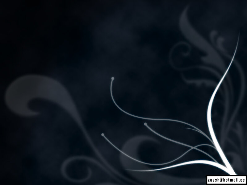 White Swirls on Dark Background