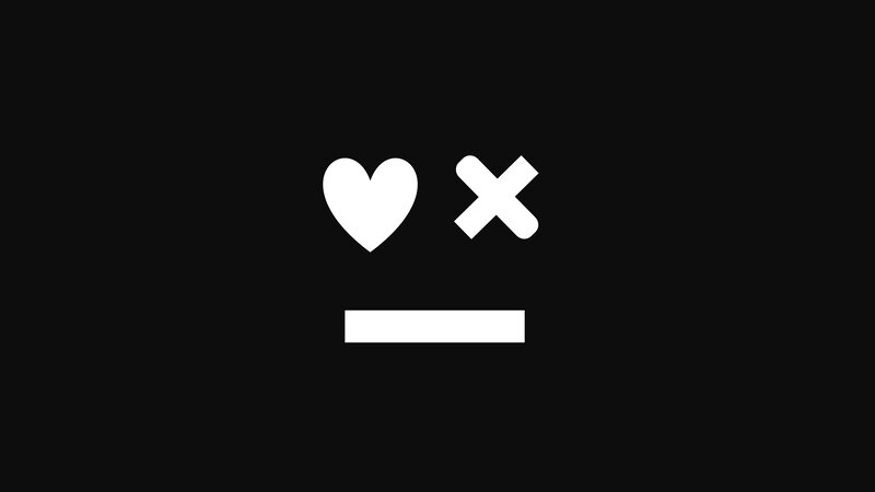 White Symbols on Black