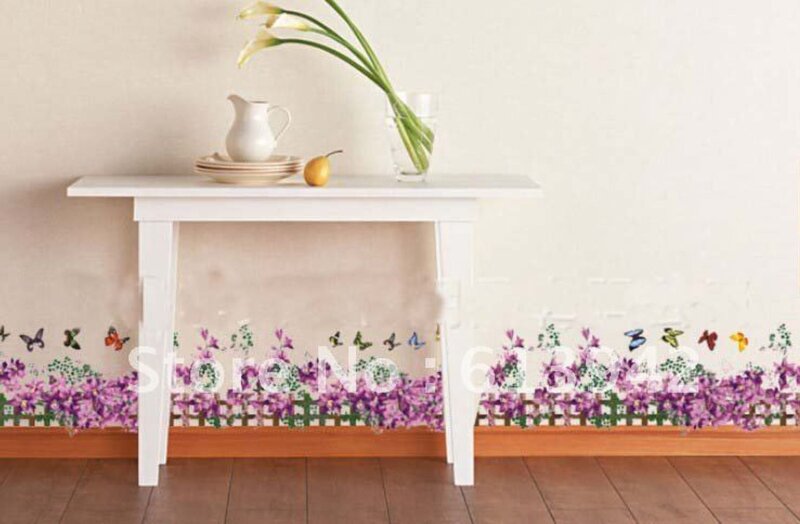 White Table with Flowers