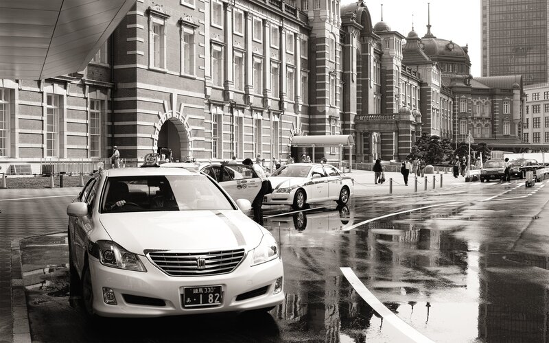 White Taxi Cars
