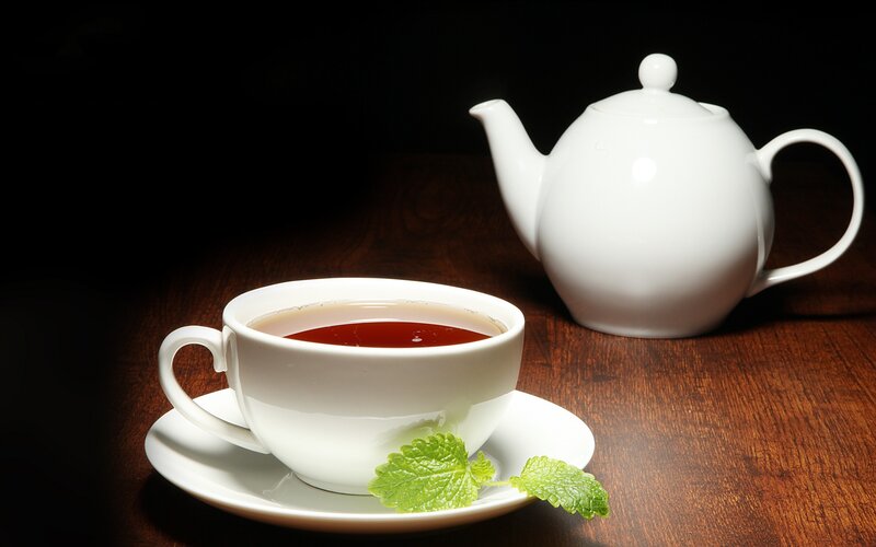 White Teacup and Teapot