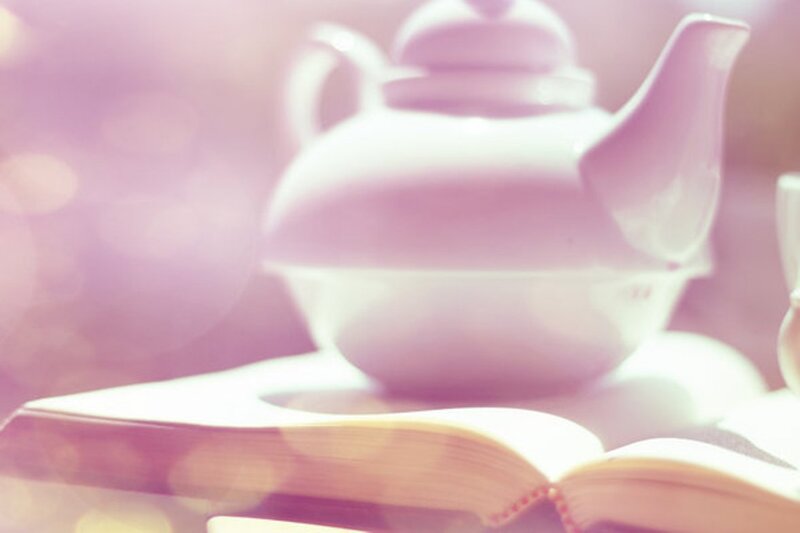 White Teapot on Book