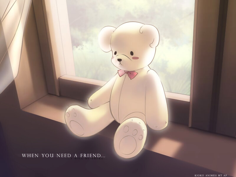 White Teddy Bear — Beige