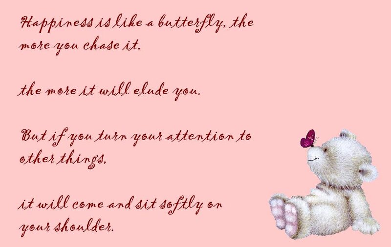 White Teddy Bear — Pink, Calm