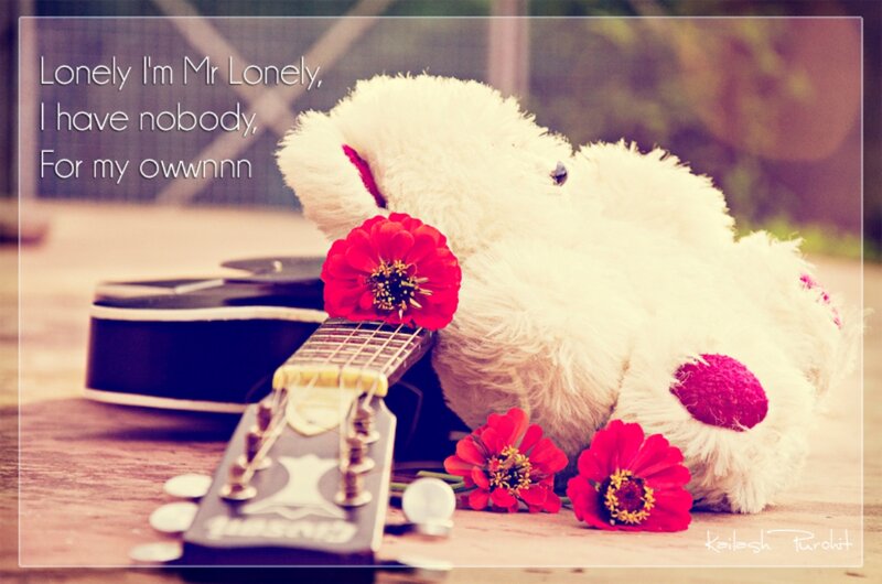 White Teddy Bear — Red
