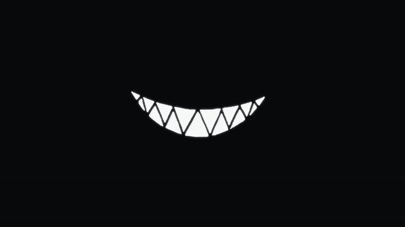 White Teeth in Dark Background