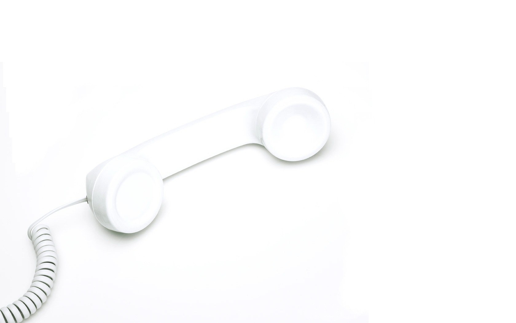 white telephone handset