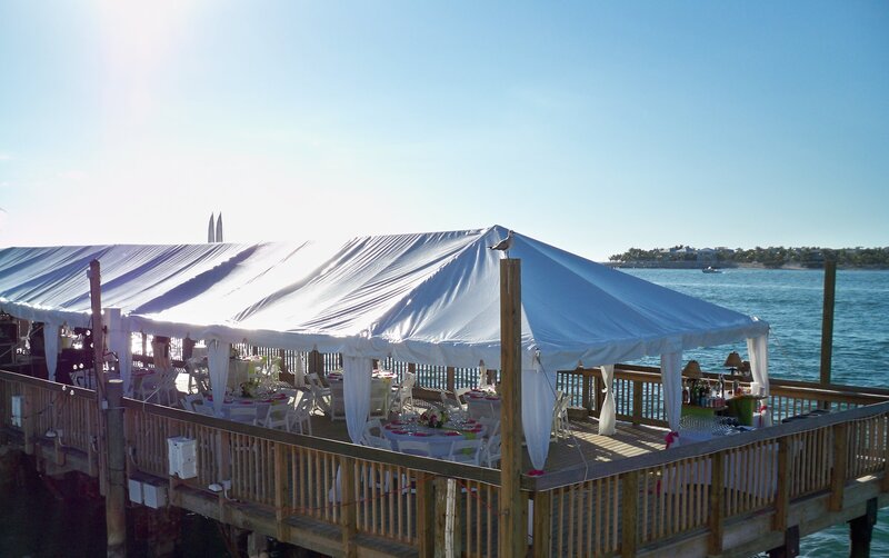 White Tent on Dock