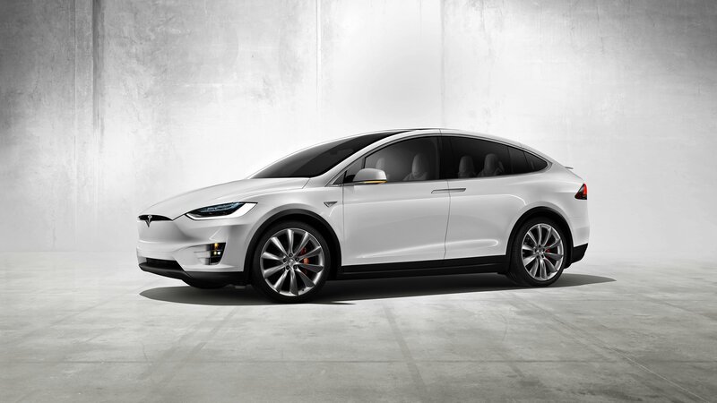 White Tesla Model X — Neutral