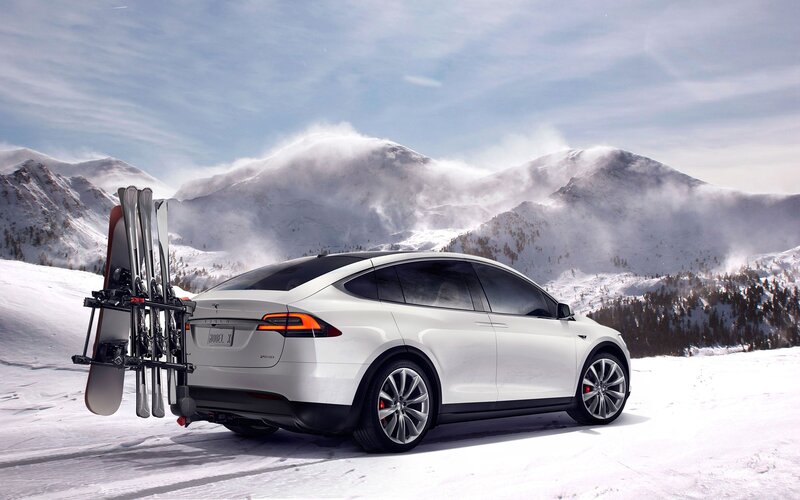 White Tesla Model X