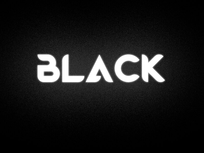 White Text on Black Background — Dramatic