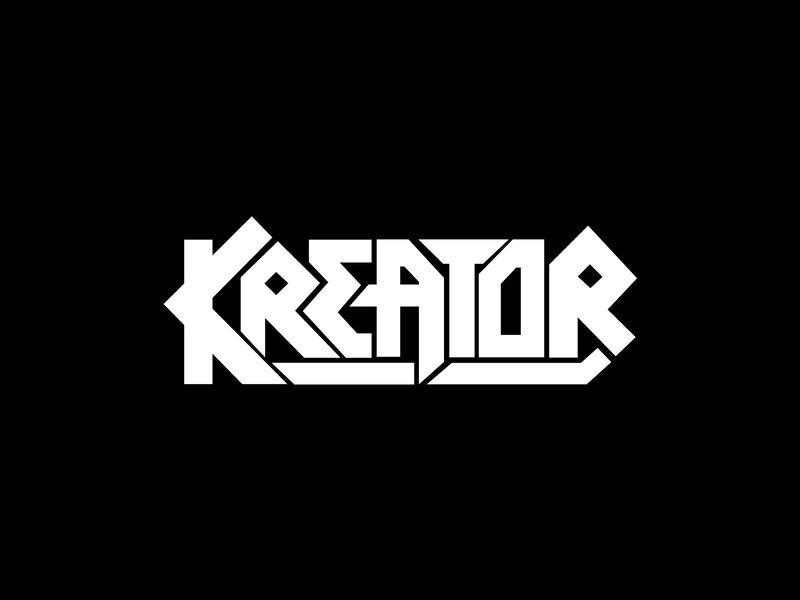 White Text on Black Background — Minimalist, Vector Art, Kreator