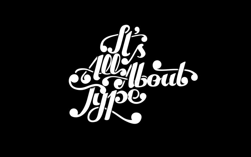 White Text on Black Background — Vector Art