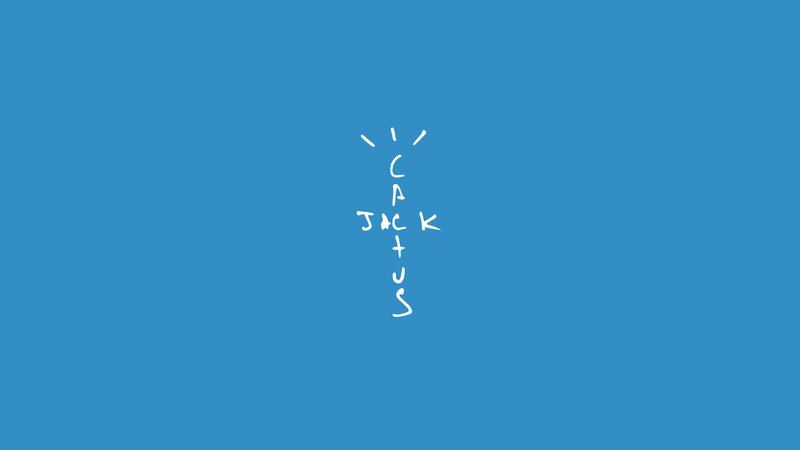 White Text on Blue Background