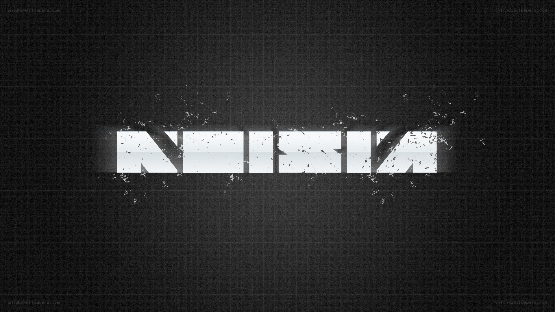 white text on dark background
