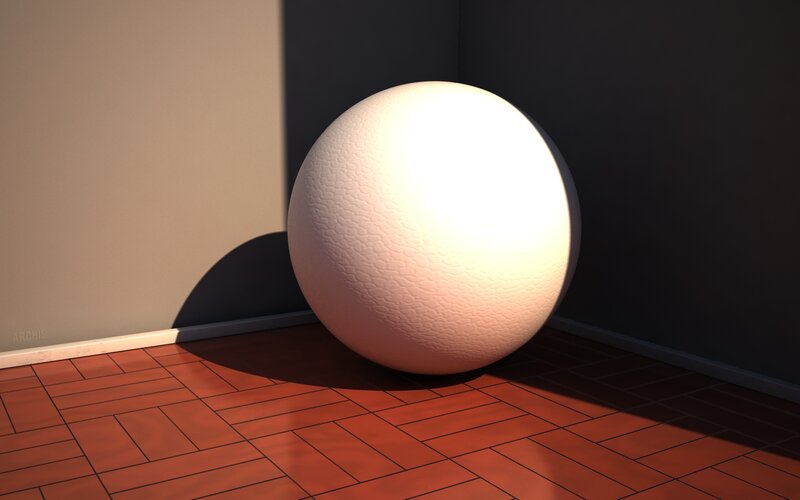 White Textured Sphere