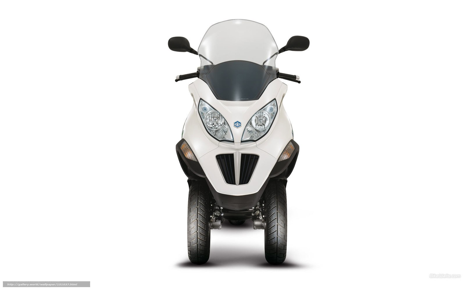 white three-wheeled scooter