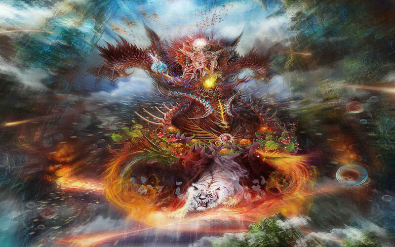 White Tiger and Dragon