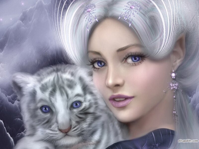 White Tiger Cub — Serene