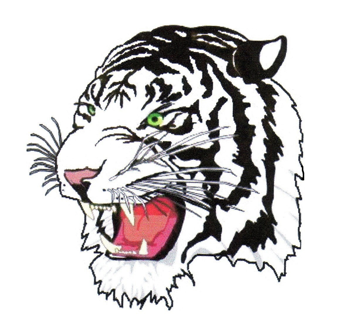 white tiger head logo