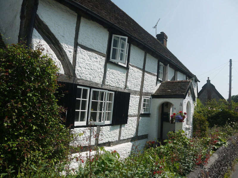 White Timber-framed Cottage