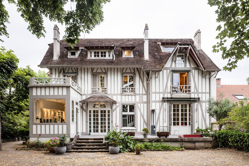 White Timber-framed House