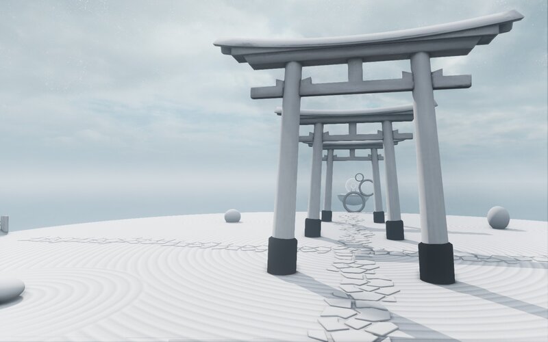 White Torii Gates