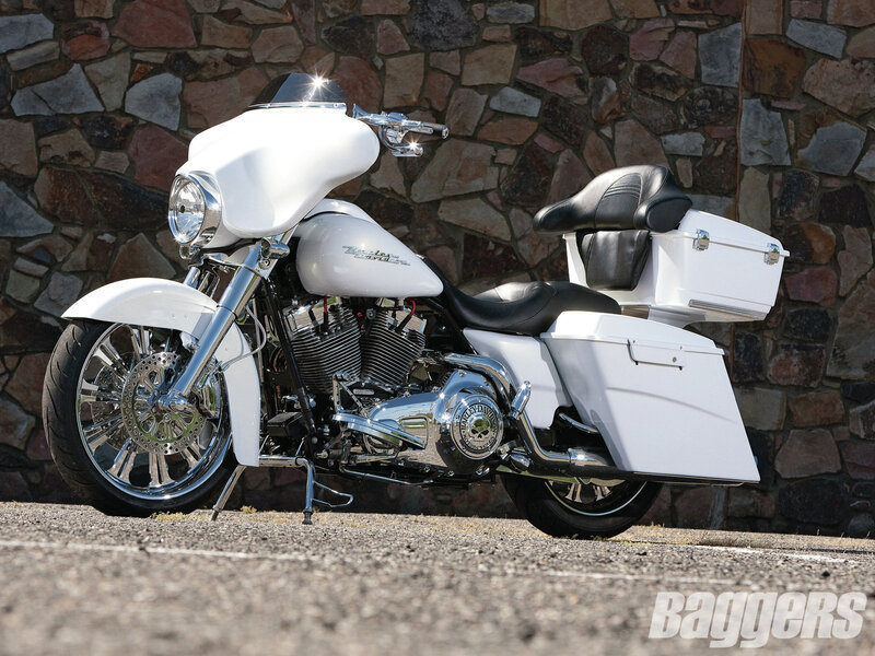 White Touring Motorcycle — Calm