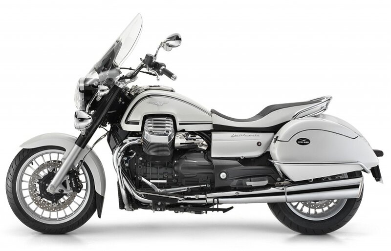 White Touring Motorcycle — Neutral