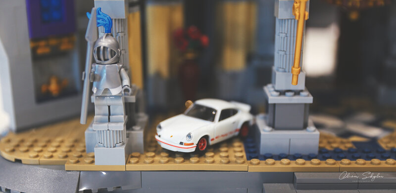 White Toy Car and Knight