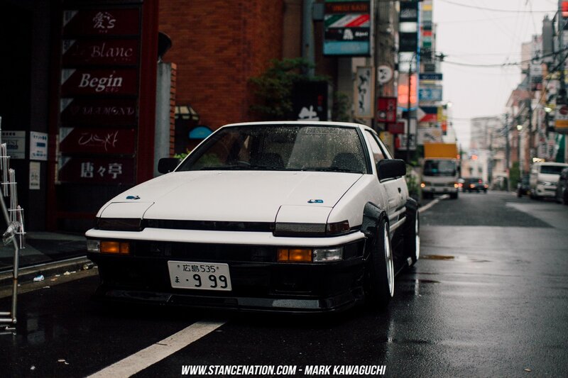 White Toyota Ae86