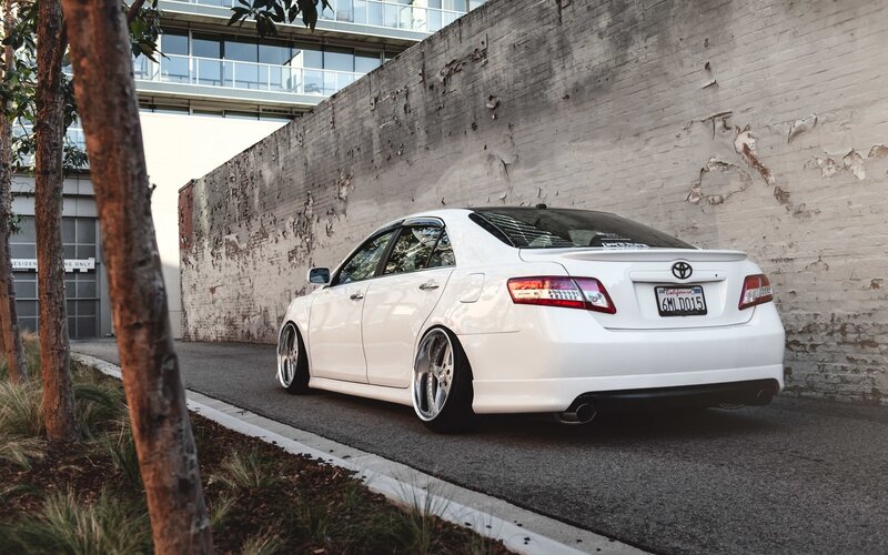 White Toyota Camry