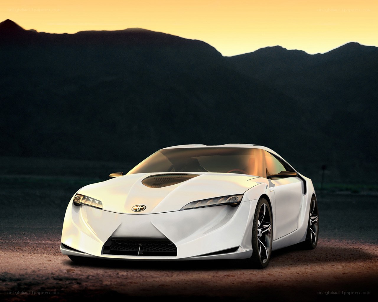 White Toyota concept car