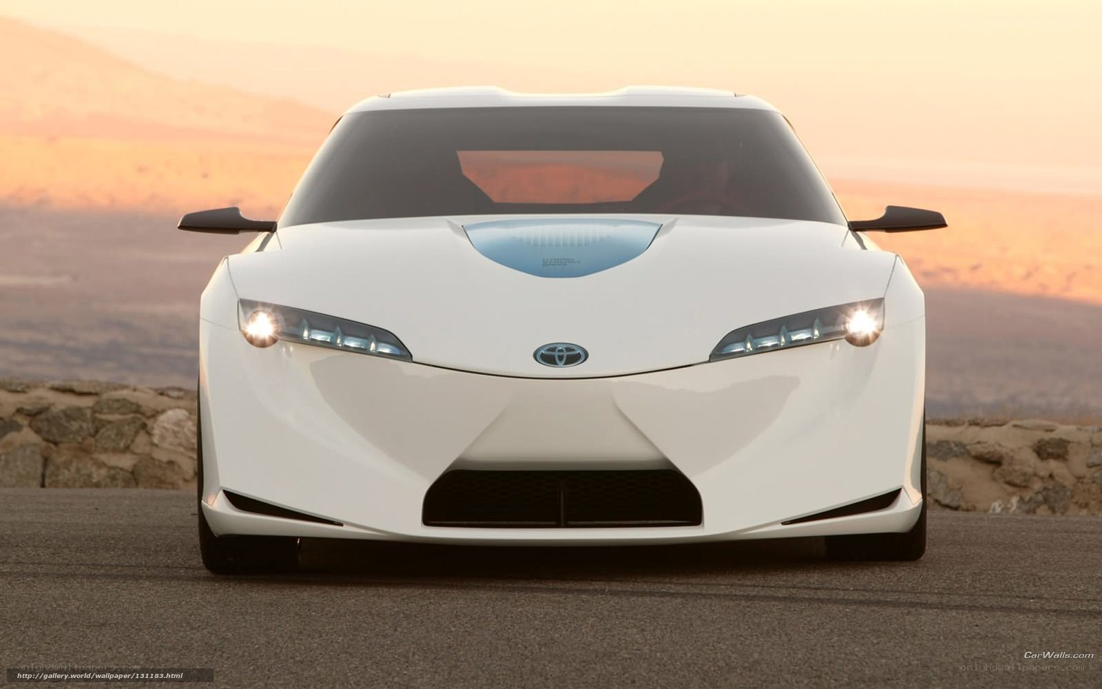 White Toyota concept car