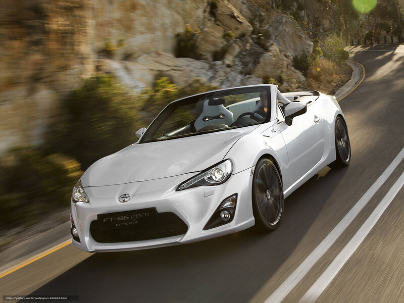 White Toyota FT-86 Concept car