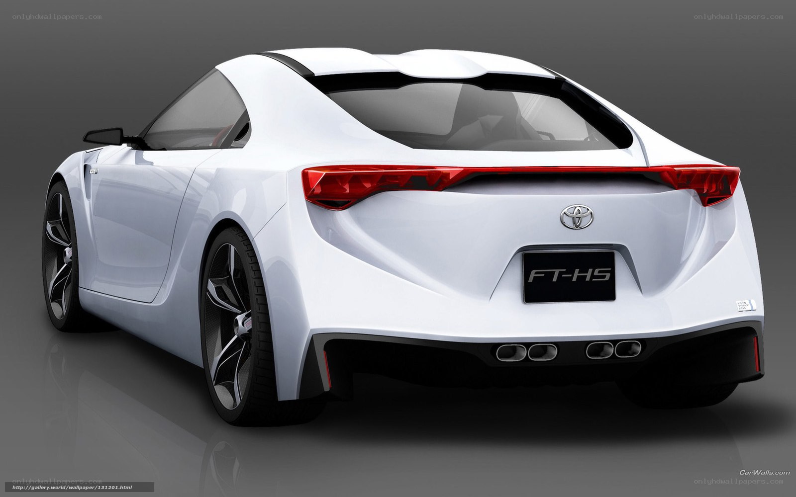 White Toyota FT-HS concept car