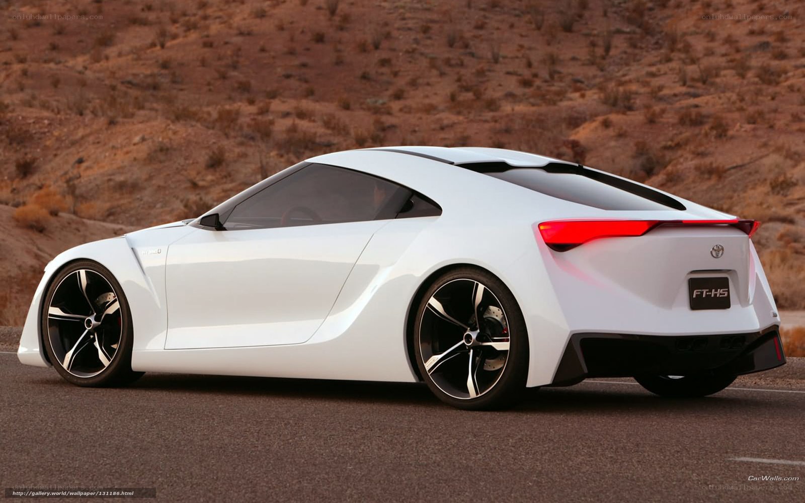 White Toyota FT-HS Concept