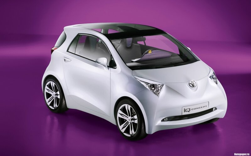 White Toyota iQ Concept car