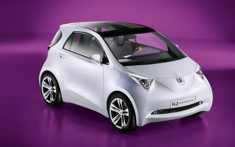 White Toyota Iq Concept — Purple