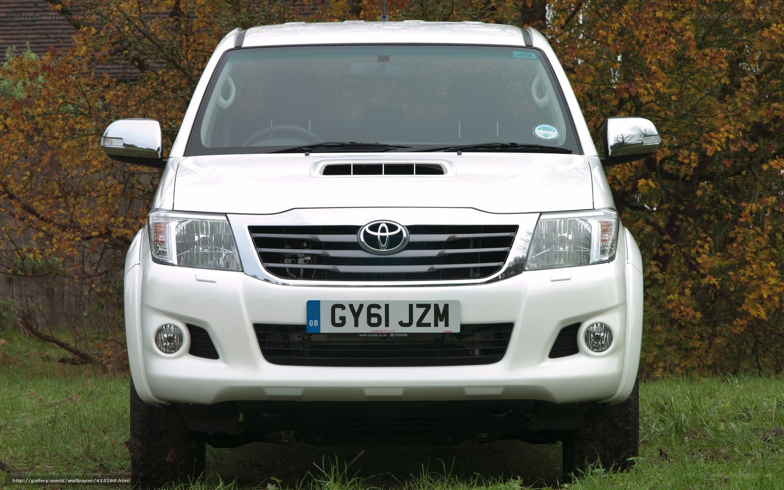 white toyota pickup truck