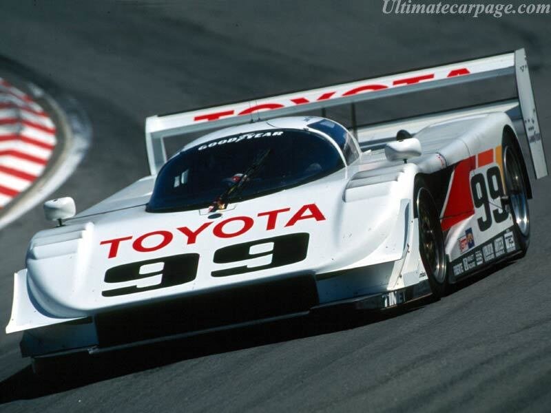 White Toyota Race Car — Dynamic