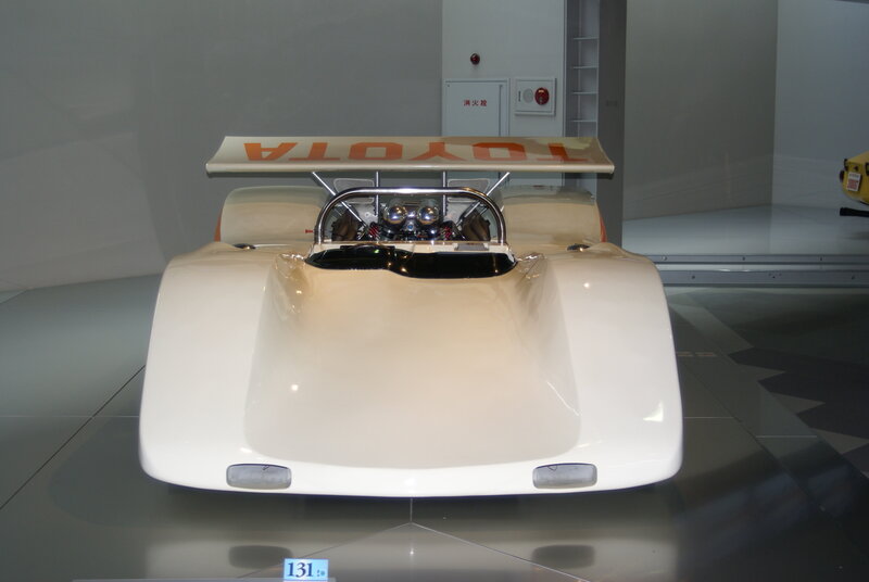 White Toyota race car